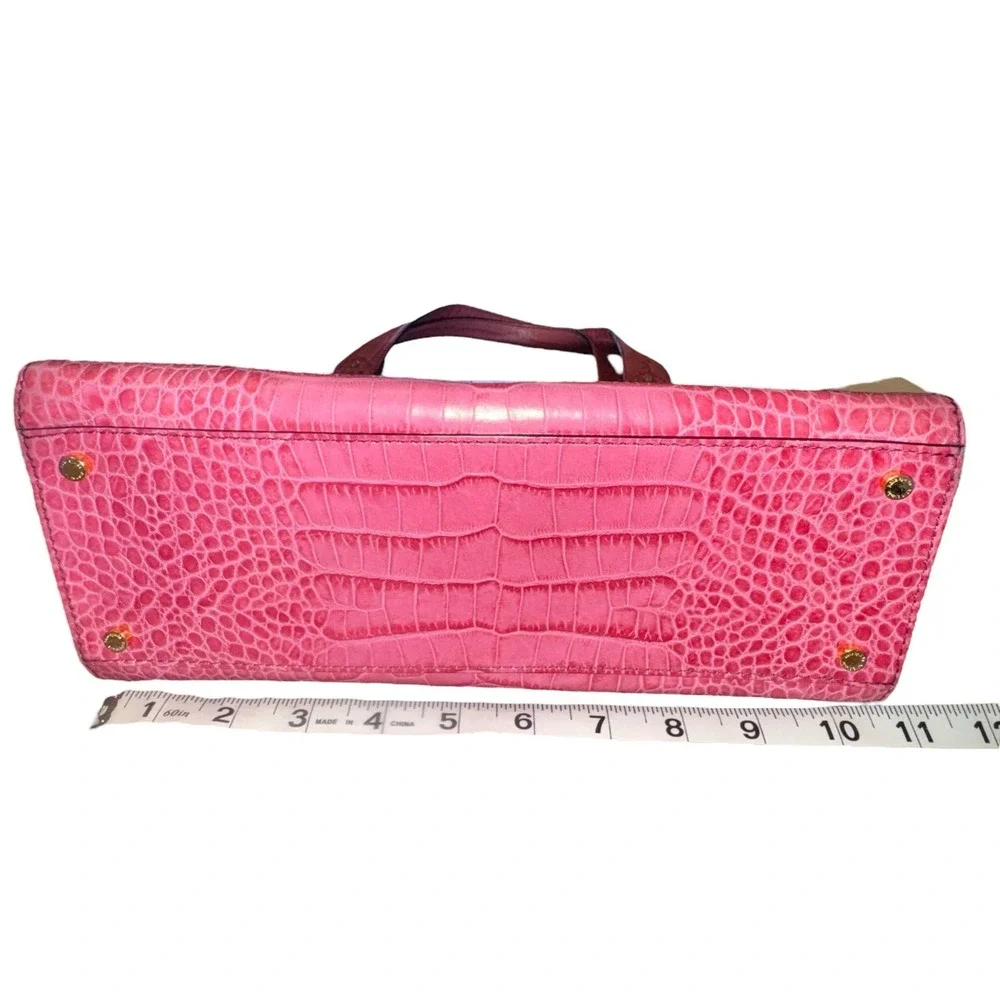 Kate Spade | Pink Alligator Embossed Shoulder Bag | Medium Tote Purse‎